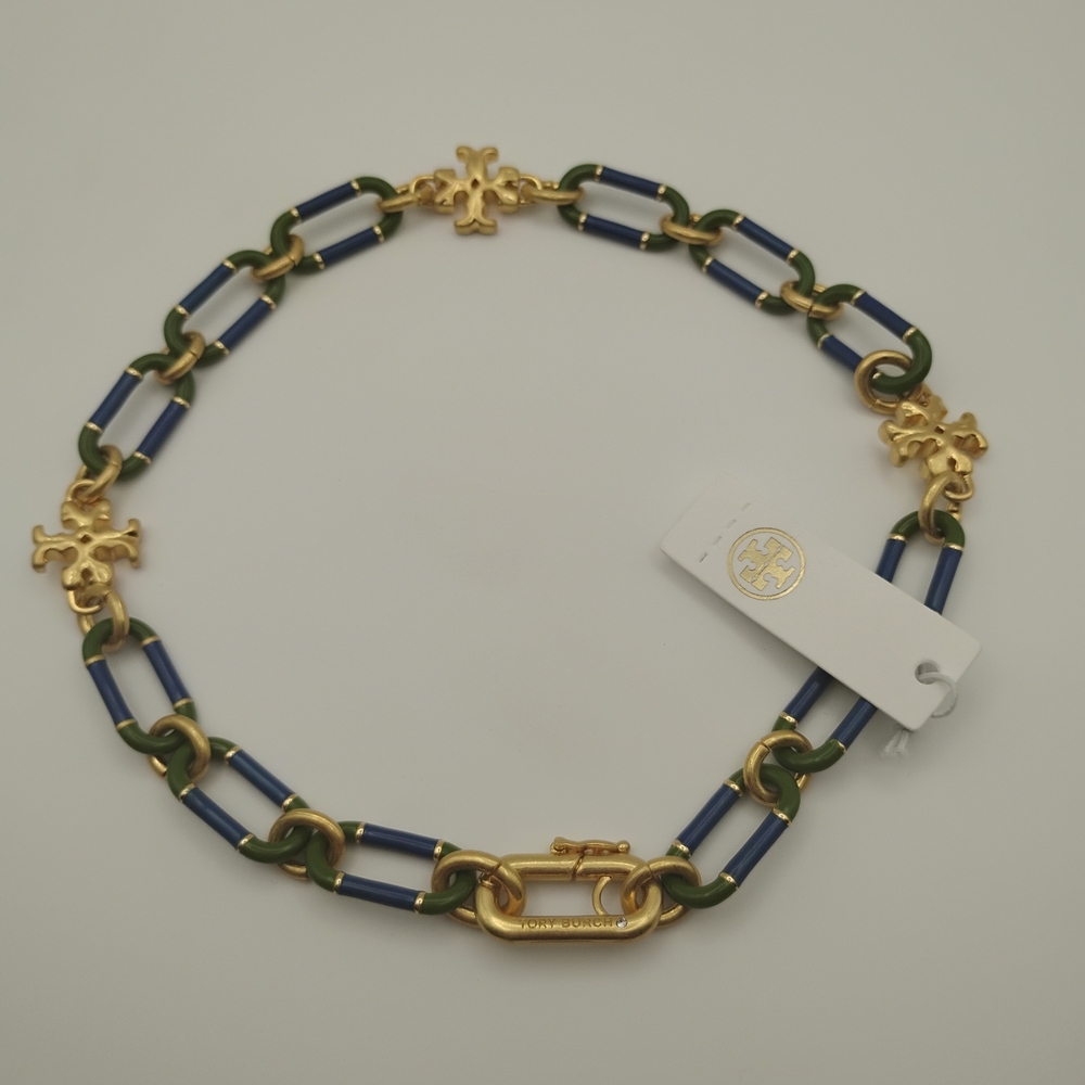 Tory Burch Roxanne Chain Short Necklace - Picture 2 of 7